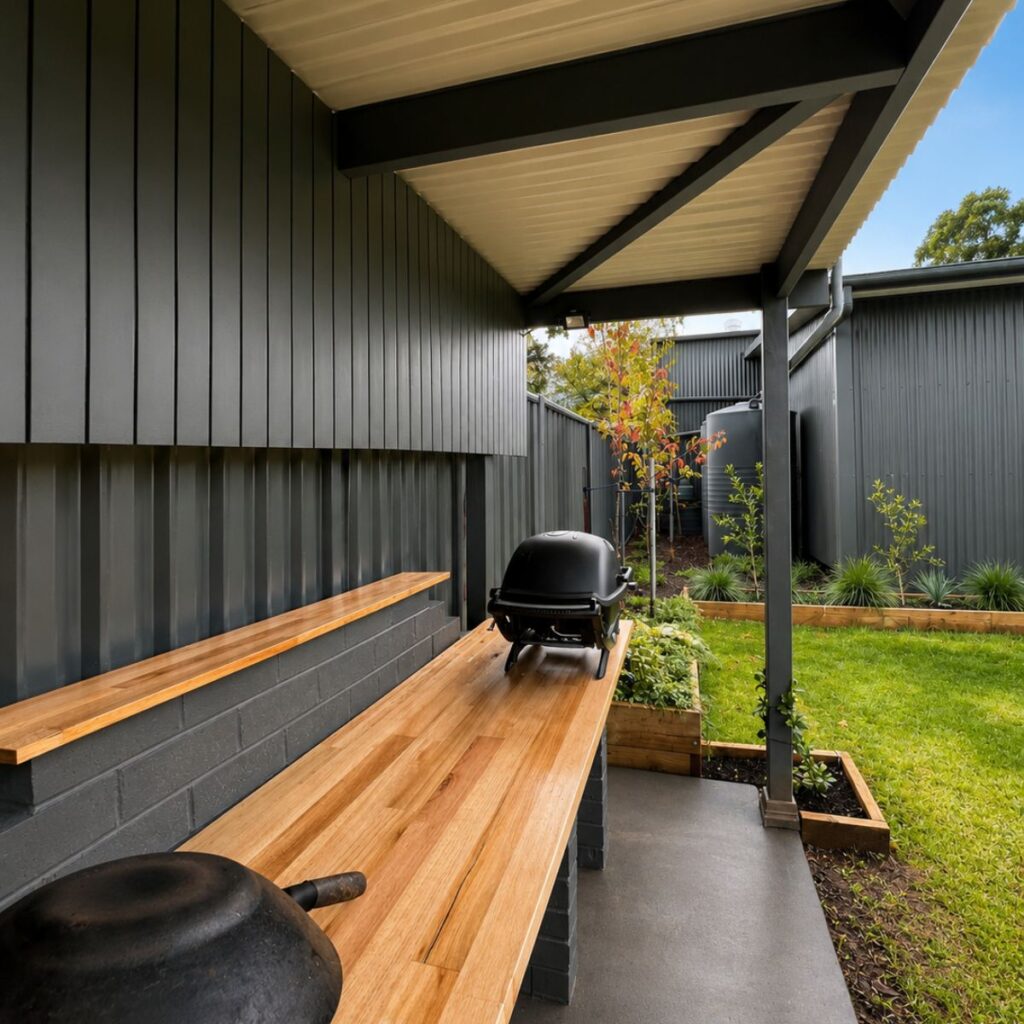 barbeuce area pergola